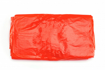 Пакет  для утилиз. установки Медистер 700*1100 40  мкм красный стяжка пластик  