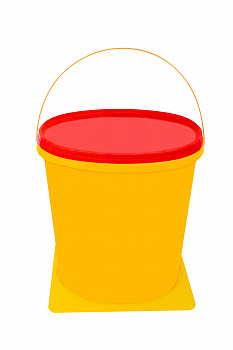 Контейнер д/орган. отх. organic box класс Б (желтый) объем 5л( квадр./прямоуг. )  203мм