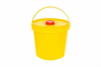  Контейнер для остр. инстр. sharp box 10 л  класс Б (желтый)  с игл-м круглый 245 мм