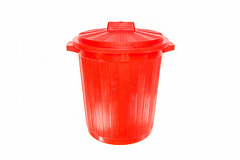 Конт.д/хр отх. Стандартная (в разборе) класс В (красный) объем 65 л  ( круглый , без педали ) 