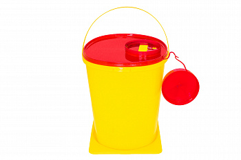  Контейнер для остр. инстр. sharp box 6 л  класс Б (желтый)  с игл-м квадр./прямоуг. 260 мм