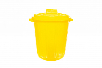 Конт.д/хр отх. Стандартная (в разборе) класс Б (желтый) объем 20 л  ( круглый , без педали ) 