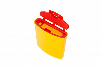  Контейнер для остр. инстр. sharp box 0,25 л  класс Б (желтый)  с игл-м квадр./прямоуг. 120 мм