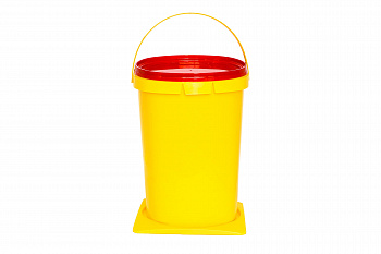 Контейнер д/орган. отх. organic box класс Б (желтый) объем 3л( квадр./прямоуг. )  210мм